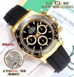 C1 Factory ROLEX Daytona  4131 Movement Black Dial Watch